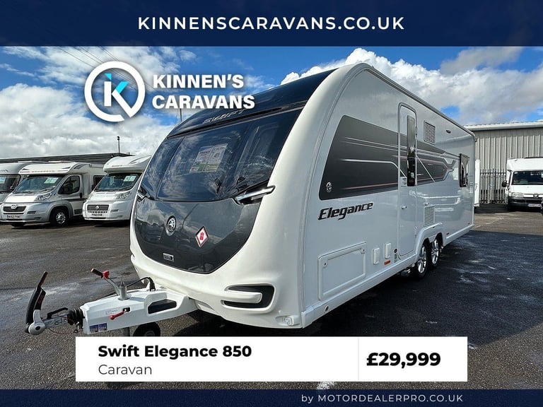 2022 Swift Elegance 850 Fixed Island Bed– 4 Berth Caravan
