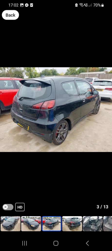 Mitsibushi colt ralliart breaking 