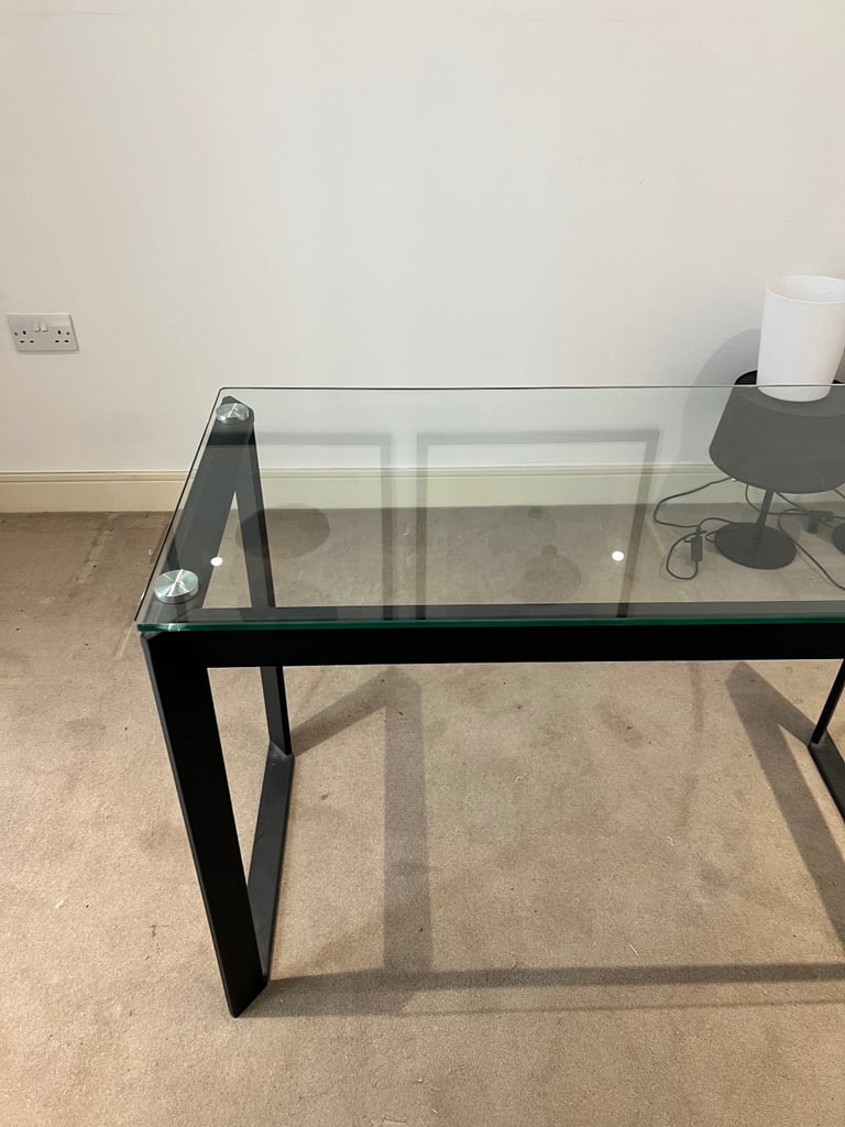 John Lewis Glass Tropez Desk 