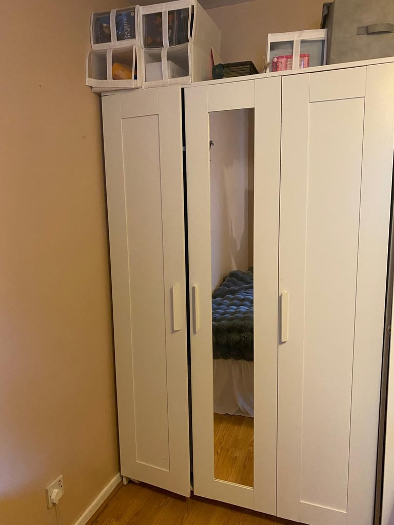 IKEA BRIMNES WARDROBE WITH MIRROR