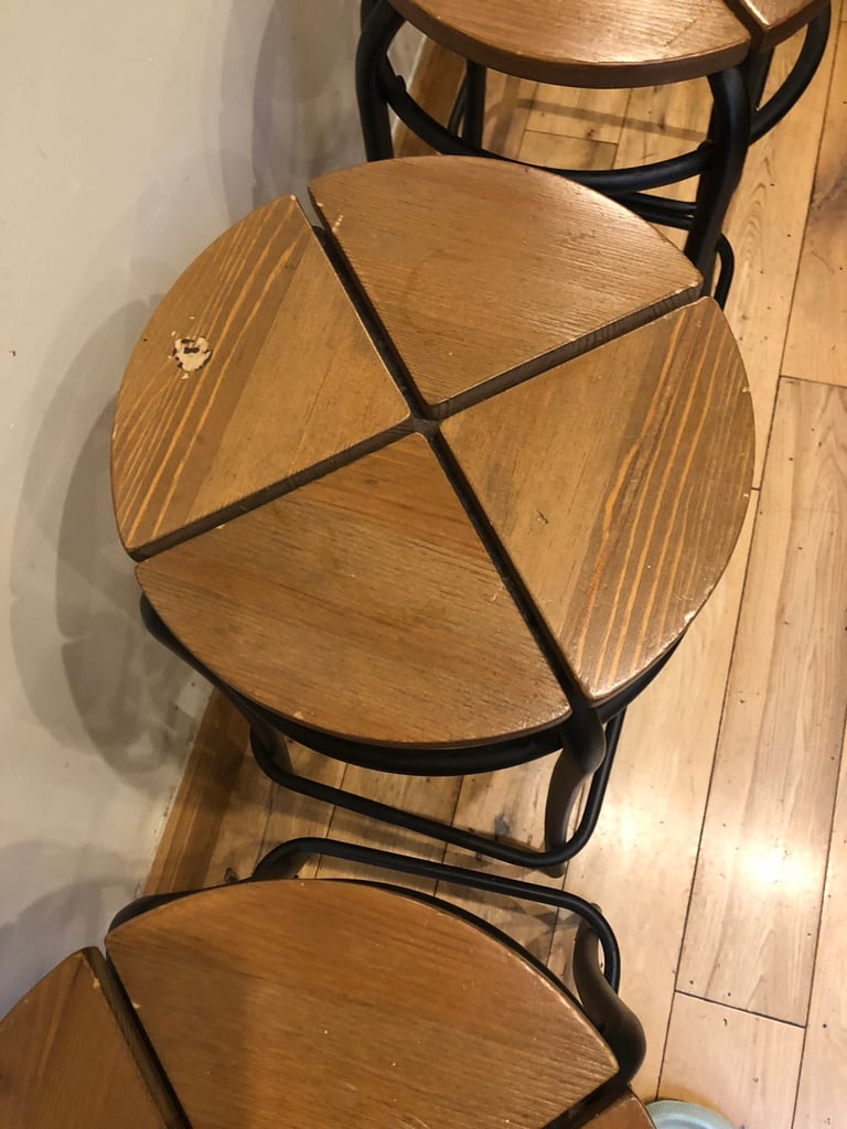 4 matching stools 