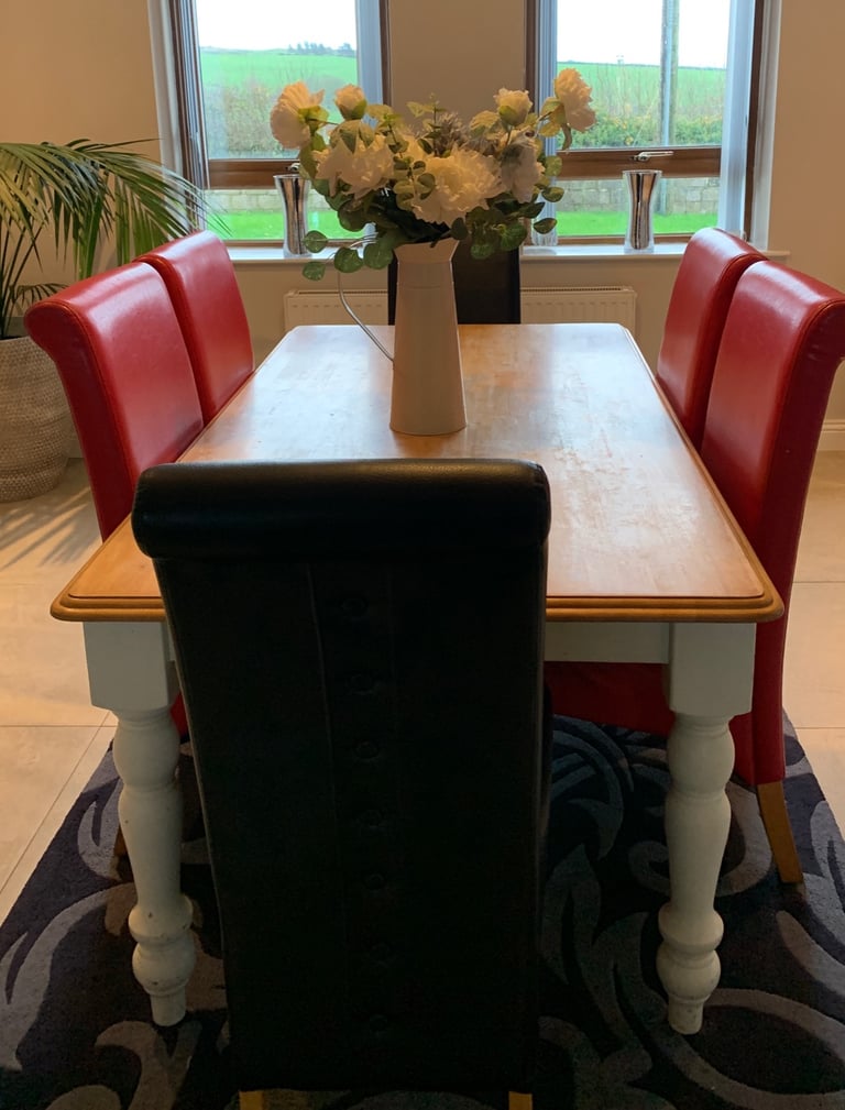 image for Farmhouse table and chairs