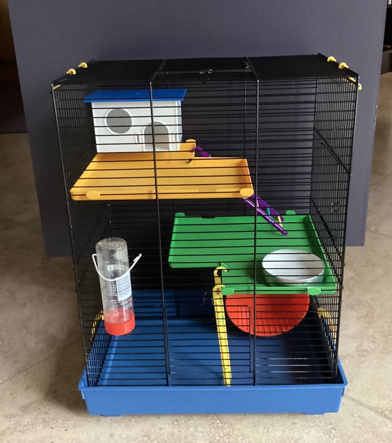 Colourful Hamster/Gerbil Cage with Accessories