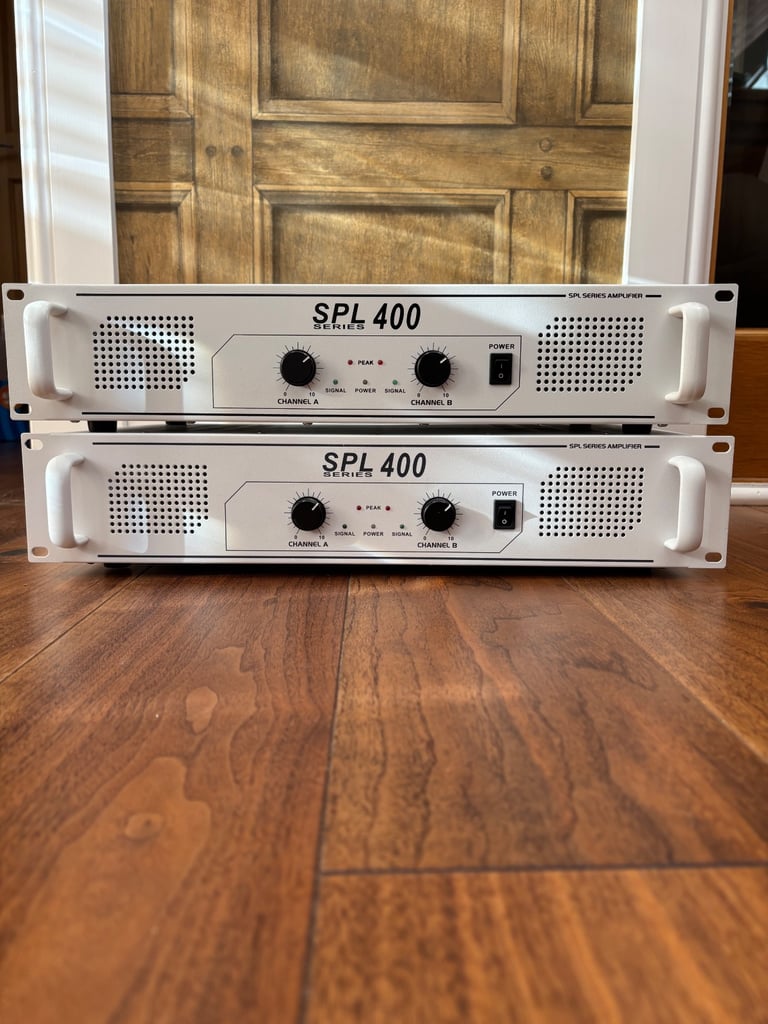image for Two SPL POWER AMPLIFIERS - 400 WATT