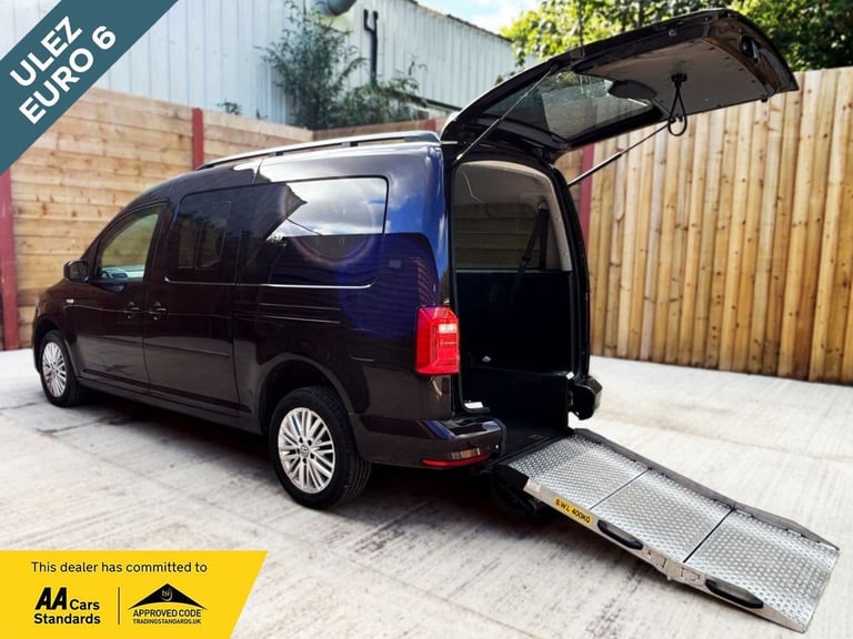 2018 Volkswagen Caddy Maxi Life 4 Seat Wheelchair Accessible Disabled Access Vehicle WAV MPV Dies...