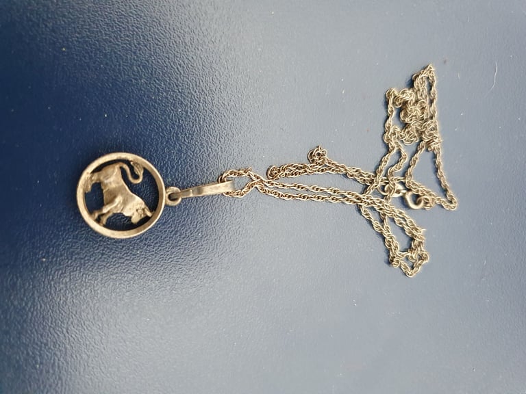 Taurus The Bull Silver Pendant 