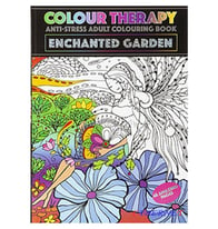 Colour Therapy Colouring Book & Pens 
