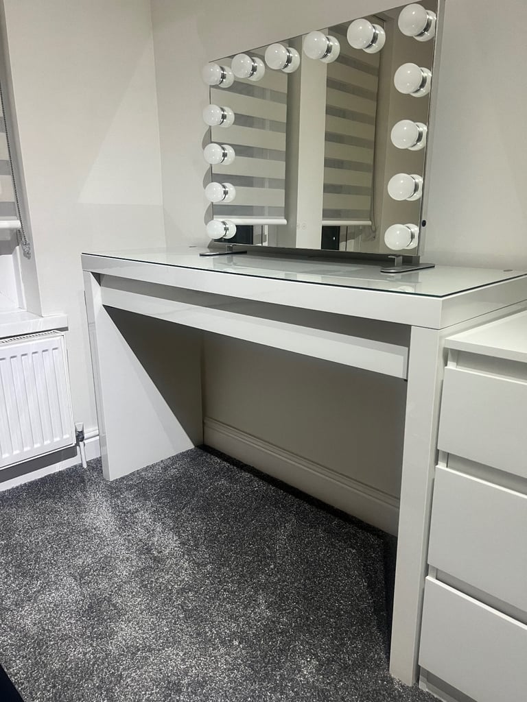 Dressing table- MALM Ikea White High Gloss