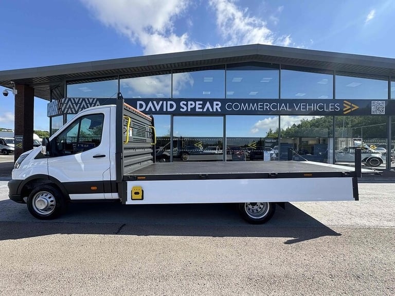  Ford Transit TDCI 130ps 350 DRW L4 Lwb 4.2 Metre Dropside with 12 Screen, A/C, Twin Rea Dropside...