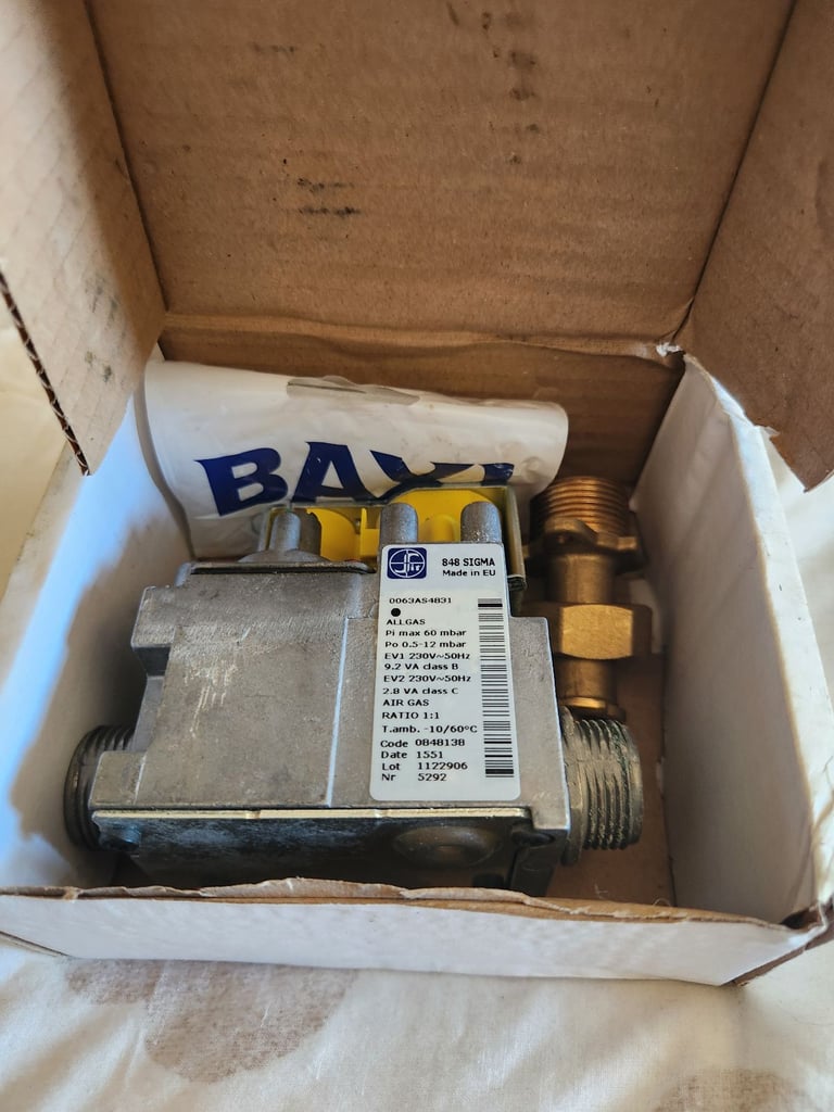 Baxi gas valve kit