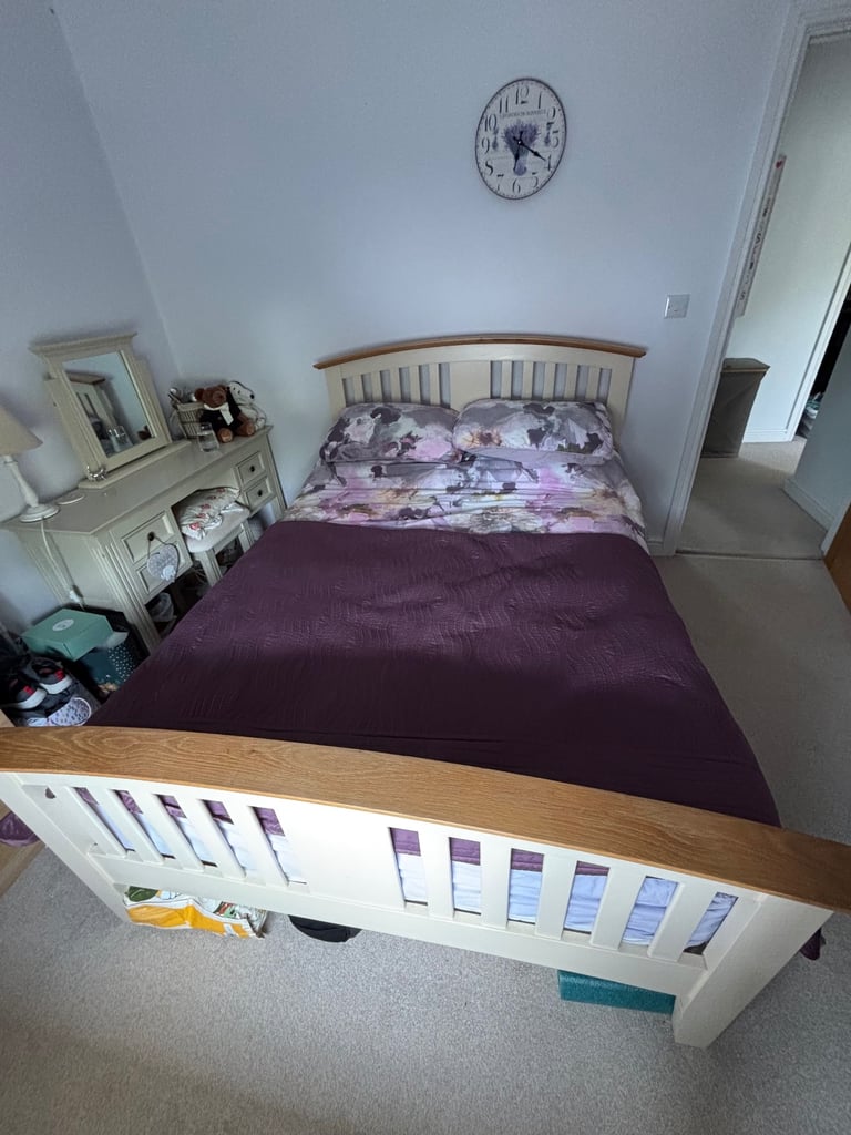 image for Solid wood double bed 