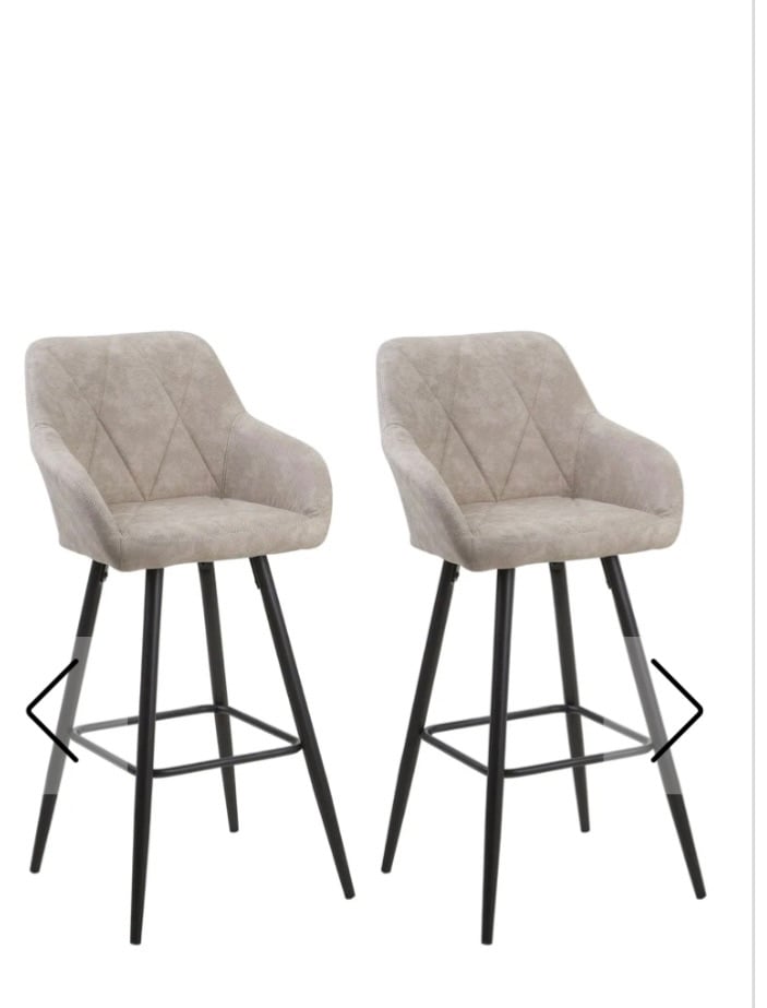 Brand New Barstools Set of 4 Bar Chairs 4 x New Breakfast Bar Chairs  Beige