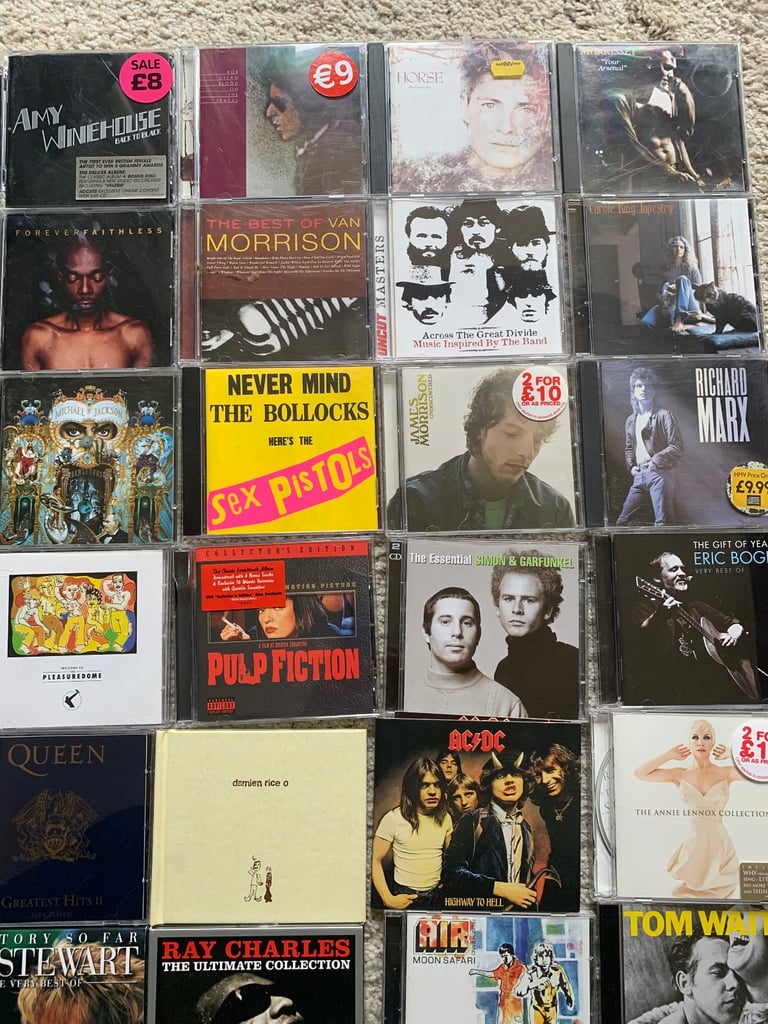300 CD’s Rock,Blues, Jazz, Pop plus others 