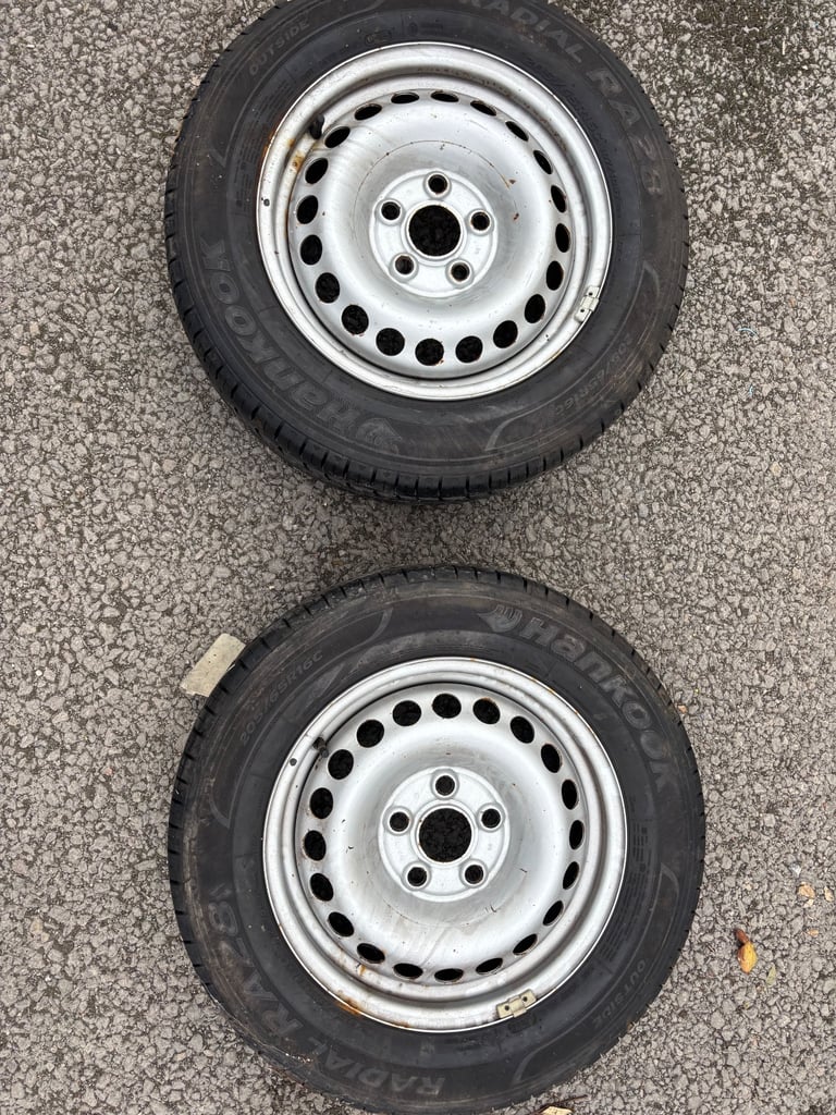 2 x 205/65/16 hankook tyres 