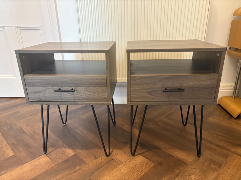 Stunning High Quality bedside tables (Slate Grey)
