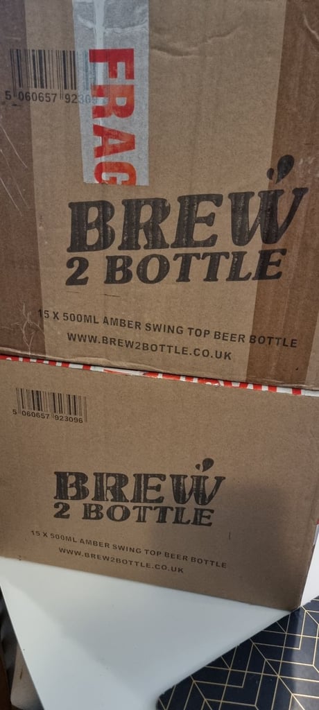 image for 30x 500ml Amber Swing Top Beer Bottles (for home brewing)