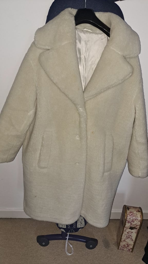 image for Ladies Faux Fur Cream Coat, from & other stories
