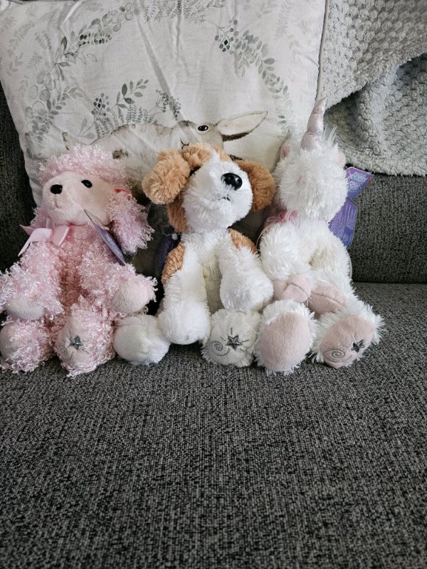 Shining star plush teddies with tags £8 each