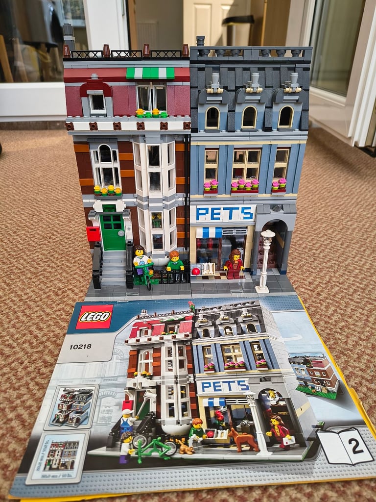Lego Town House and Pet Shop