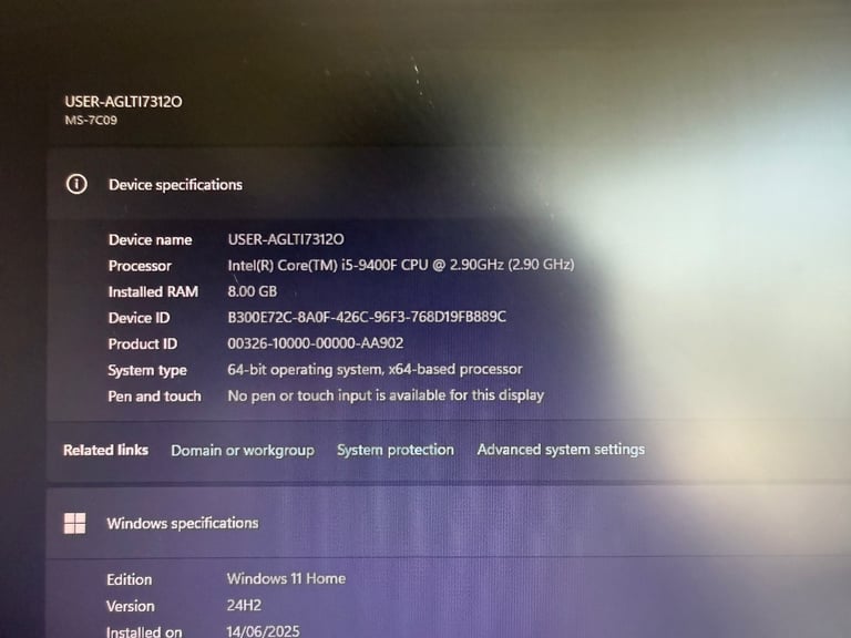 Xenta Desktop, i5-9400F, 2.9 GHz, 8Gb, 480Gb, Nvidia GeForce GTX 1050 Ti, Win 11