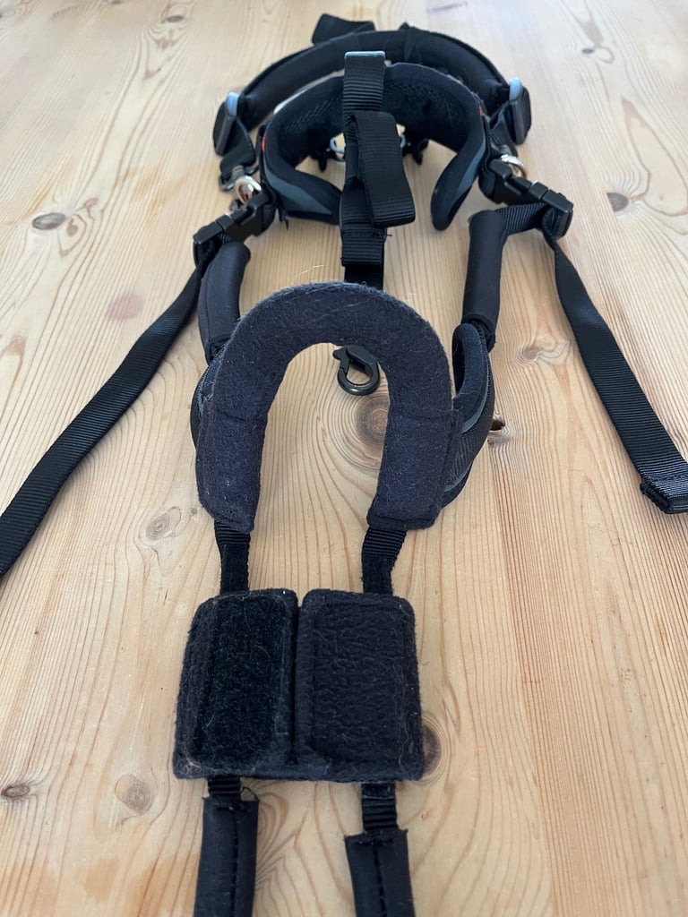 Dog harness (Help em up - blue dog U-band style)