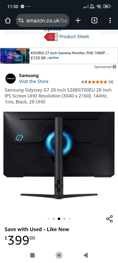 SAMSUNG Odyssey G7 28''