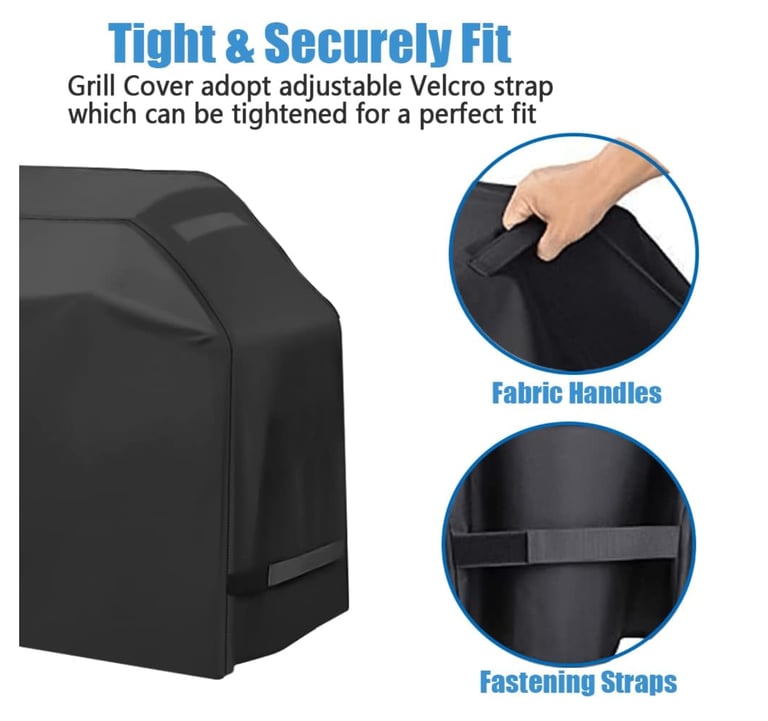 Grill Cover, Waterproof BBQ Grill Cover, 58 inch Rip-Proof and Anti-UV Barbecue Cover 