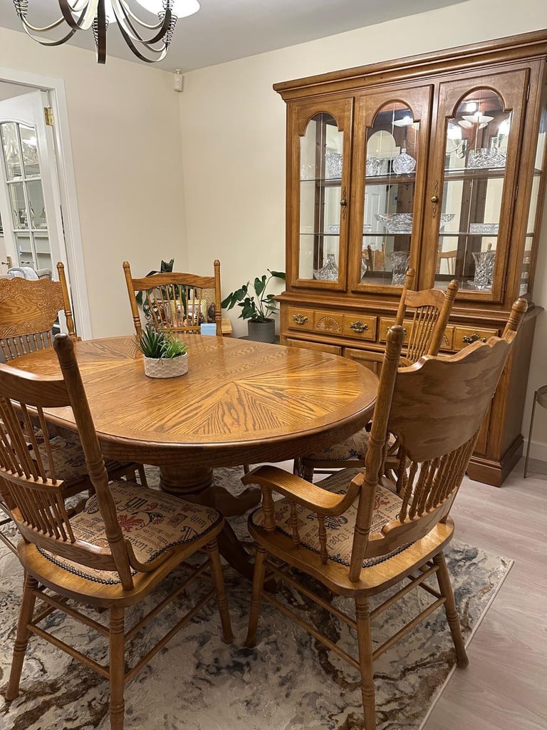 Dinning table with display unit 