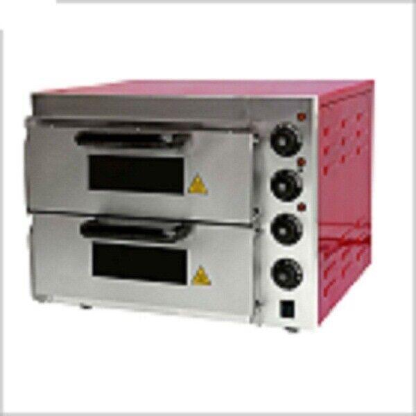 Electric Commercial Pizza Oven Double Deck With Stone base for Restaur
