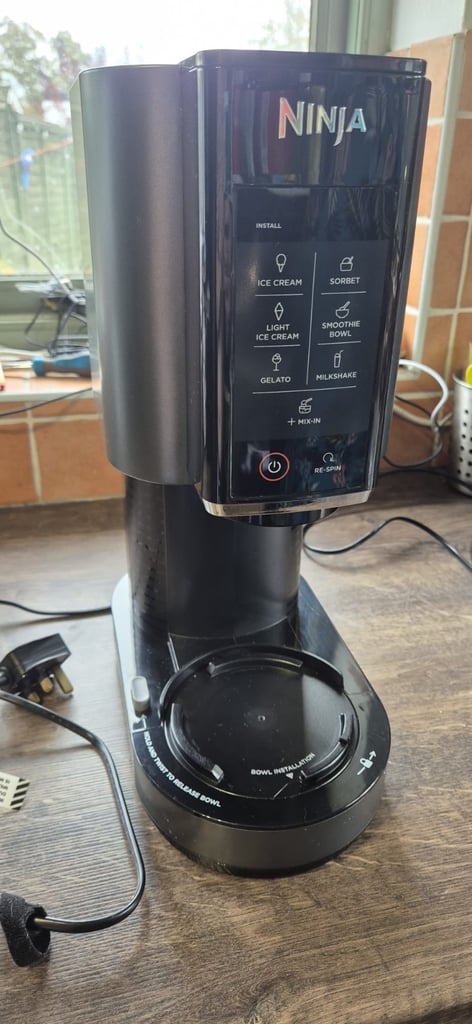 image for Ninja Creami Ice Cream Maker 7 Programs Frozen Deserts Black/Grey Nc300uk Vgc