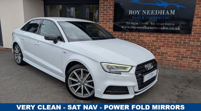 2018 18 AUDI A3 1.5 TFSI COD BLACK EDITION SALOON 4DR PETROL S TRONIC EURO 6 (S/