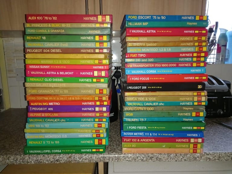 box of car /van manual's    