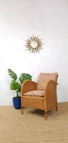 Vintage Habitat Wicker Rattan Arm Chair 