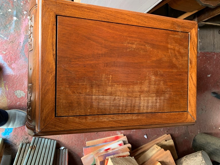 Mid century Chinese set of 3 nesting tables
