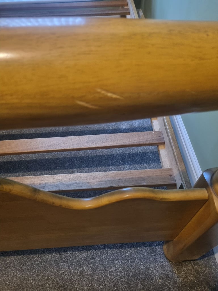 Double bed solid wood