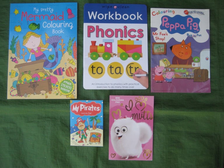 image for 5 Various Colouring and Activity Books for Young Children for £4.00