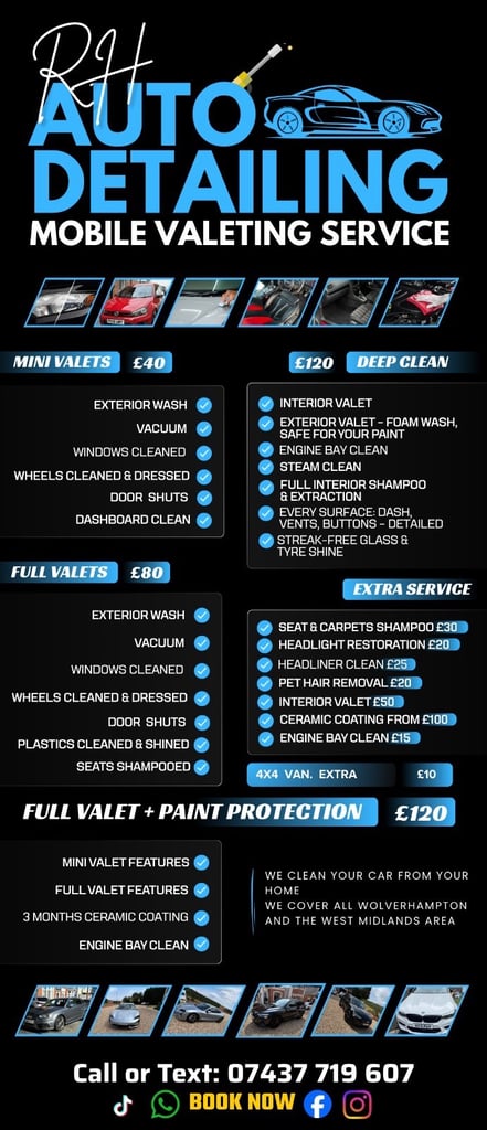 image for Mobile valeting service in Wolverhampton 