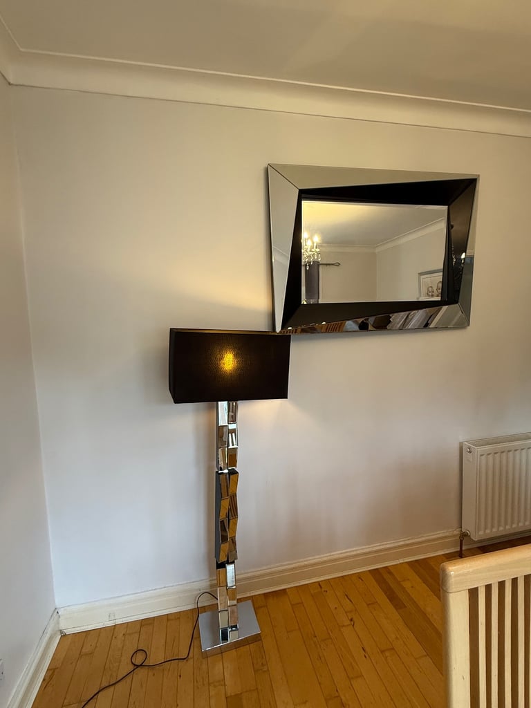 Tall designer pagazzi mirrored lamp 