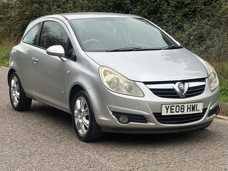 2008 Vauxhall Corsa 1.2i 16v Design 3dr (a/c) HATCHBACK Petrol Manual