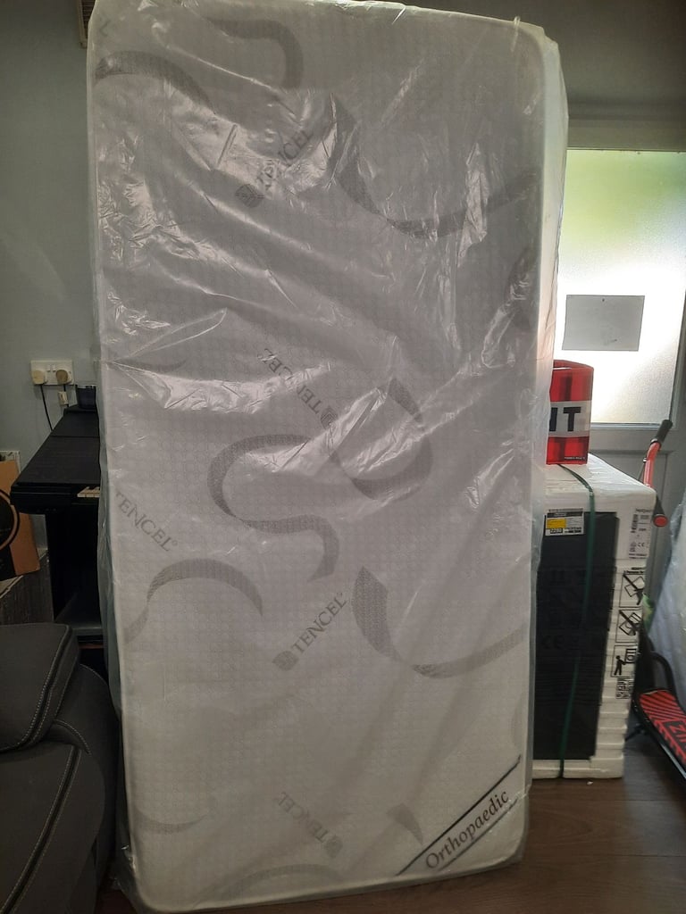 image for Good quality single memory foam mattress no springs firm never open still packaged can deliver 