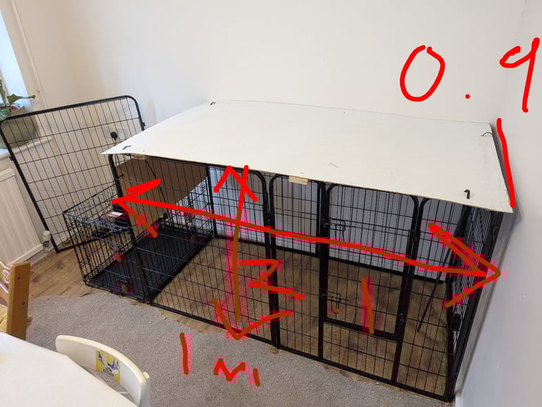 Black Foldable Pet Playpen
