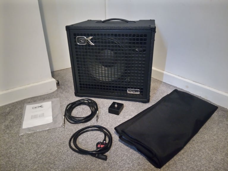 Gallien-Krueger (GK) Fusion 112 800w ultra-light valve/tube hybrid 1×12 bass combo amp + cover