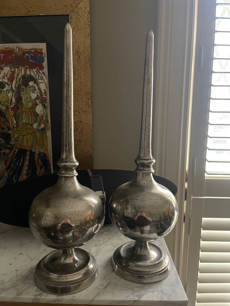 Stunning Oversized Decorative Metal Finials 