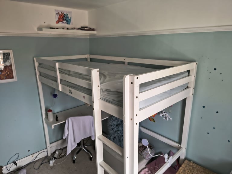 High sleeper with desk
