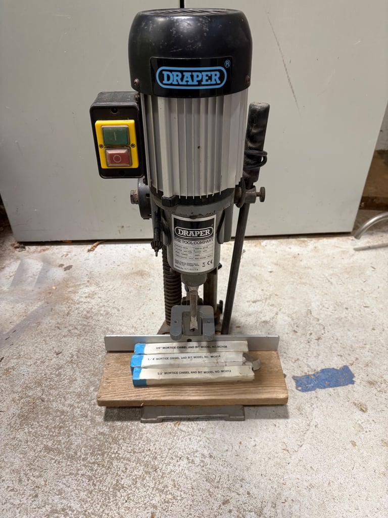 Draper bench morticer with chisel set