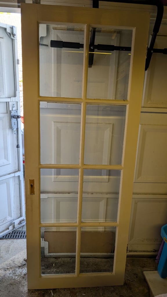 Internal door White Glass 8 Panel
