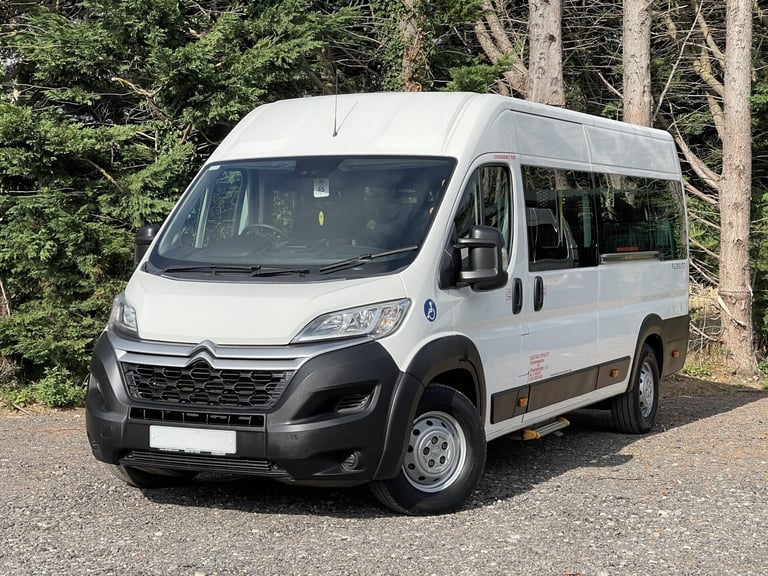2019 Citroen Relay 40 L4H2 BLUEHDI 17-SEAT LIGHTWEIGHT Non-D1 Minibus with Ramp, AC, Sensors Mini...