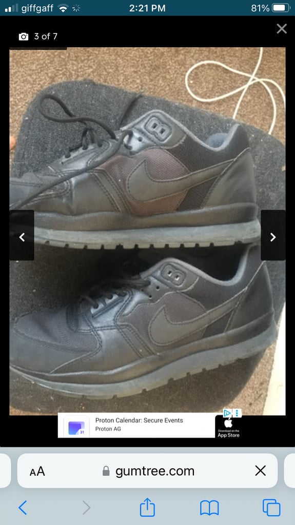 Nike air max trainers size 9 and timberland 9.5  sliders