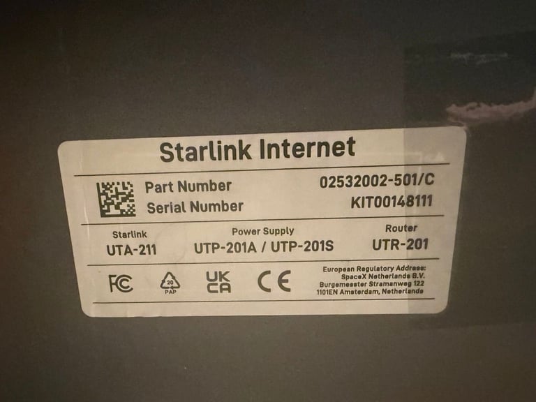Starlink UTA-211 Internet Satellite Dish Complete Kit – RRP £493