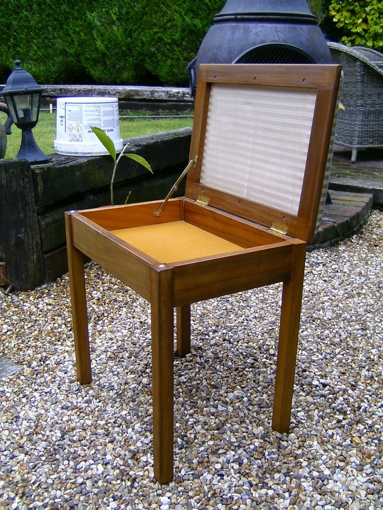 Dressing table stool / piano stool with storage